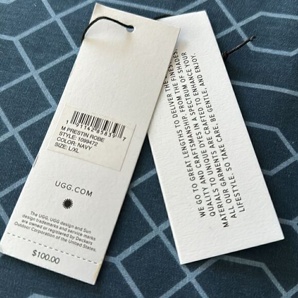 UGG PRESTIN ROBE. NAVY BLUE. - Picture 9 of 9